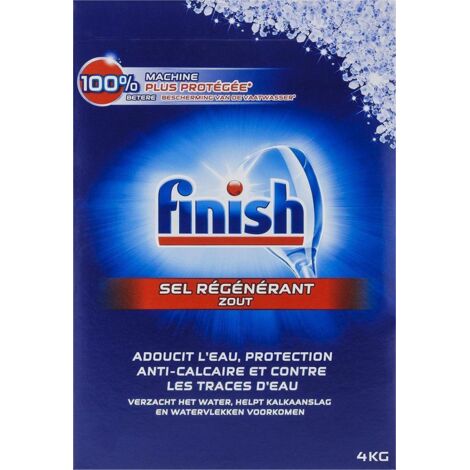 Sel pour lave-vaisselle Finish 4 kg - Protection anticalcaire, adoucissement de l'eau (1/5)