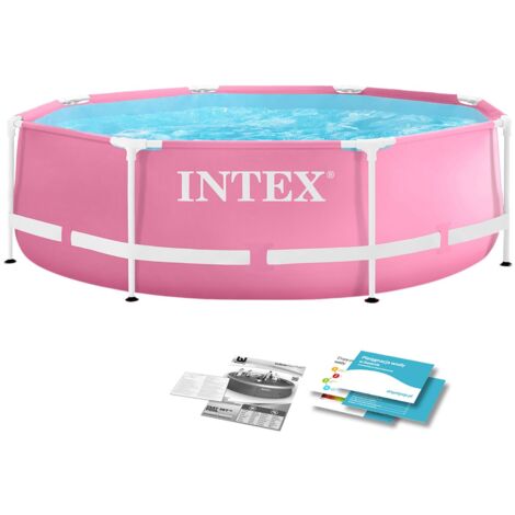 Intex – Piscine tubulaire 244 x 76 cm – Capacité 2843 l – Matériau PVC 3 couches – Revêtement anti-perforation – 28290