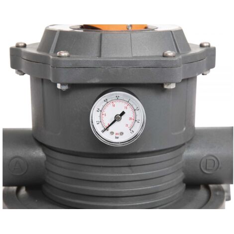 Filtre à sable piscine jusqu’à 54 500 l – Débit 7571 l/h – Valve 6 fonctions – Pré-filtre à panier – Manomètre intégré – 2N (1/4)