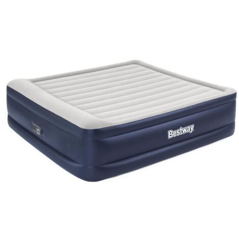 Lit gonflable - BESTWAY - Matelas 2 places - 203 x 193 x 56 cm - Pompe électrique intégrée (1/5)