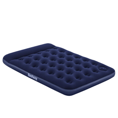 Matelas de Camping Gonflable Bestway Horizon Double 191x137x28 cm Supporte jusqu'à 300 Kg avec Gonfleur Intégré Couleur Bleu (1/5)