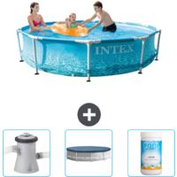 Intex Piscine Tubulaire Ronde - 305x76 cm - 4-pièces SCB75