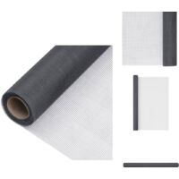 Écran en treillis Fibre de verre 112x500 cm Gris - Trellis En Fibre De Verre - Écran En Fibre De Verre - Moustiquaire - Protection Contre Les Insectes - Clôture Légère