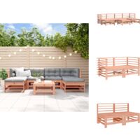 Salon de jardin 7 pcs bois massif douglas - Salon De Jardin - Mobilier De Jardin - Ensemble De Salon De Jardin - Meubles De Jardin En Bois - Bois De Douglas