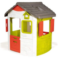Cabane de jardin pour enfant Neo Jura Lodge – Dimensions 115 x 123 x 132 cm – Plastique traité anti-UV – Fabriqué en France – Smoby