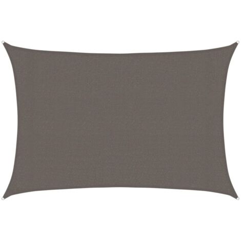 Voile D'ombrage Triangulaire HOMTAKIE 5x6x6 M Anthracite - 160 G/m² PEHD, Résistante UV, Facile à Installer