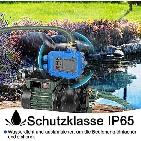 Pumpensteuerung Gartenpumpe Automatisch Druckwächter mit Kabel max.10