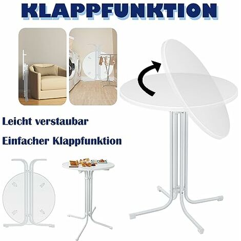 Stehtisch Rund Stehtische Klapptisch Bistrotisch Outdoor Bartisch hoch