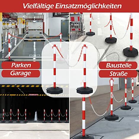 Stahl Parkplatzsperre Parkplatzbegrenzung,Einparkhilfe Garage Privat  Parkplatz Schild für Auto 2er-Set Schwarz&Gelb(60×8×9,5CM) YARDIN