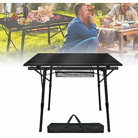 Produktbild von Anbte Campingtisch 59x40cm Falttisch Mit 3 Höhen Verstellbar