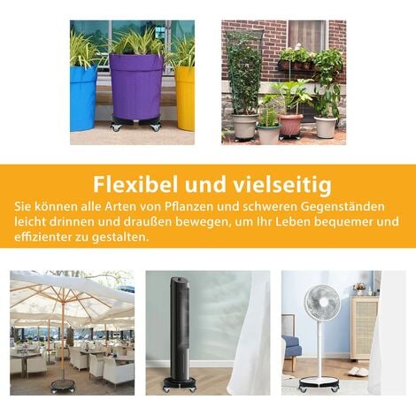 YARDIN Pflanzenroller Außenbereich Ø3952cm Einstellbare rund Rollbrett