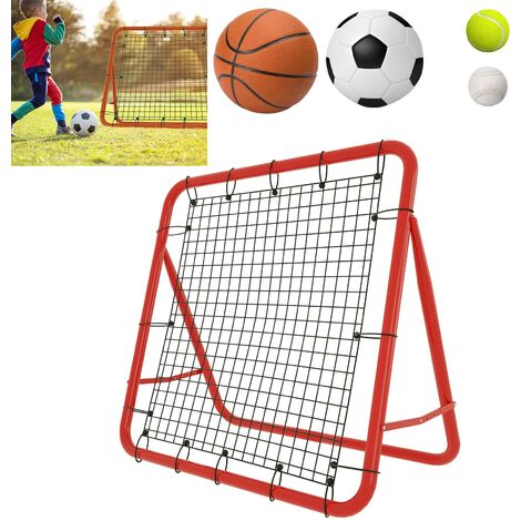 Fußball Rebounder Kickback Training Tor Stahl Rückprallwand Winkel Einstellbar