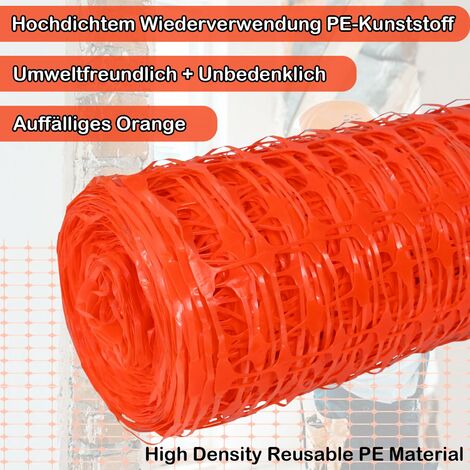 YARDIN Geflügelzaun 1x30m – Flexibles PE-Schutznetz, Grün, Für Baustelle, Garten & Tiere
