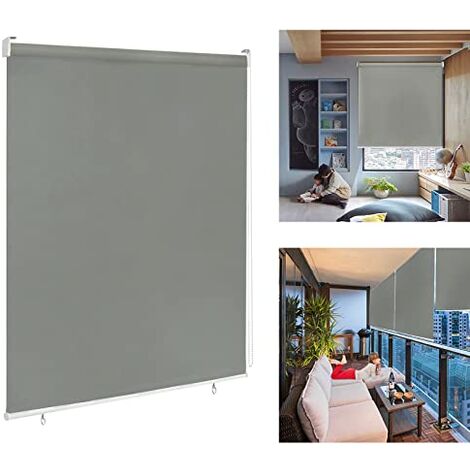 YARDIN Seitenzugrollo Klemmrollo VerdunkelungsRollo Outdoorrollo UV