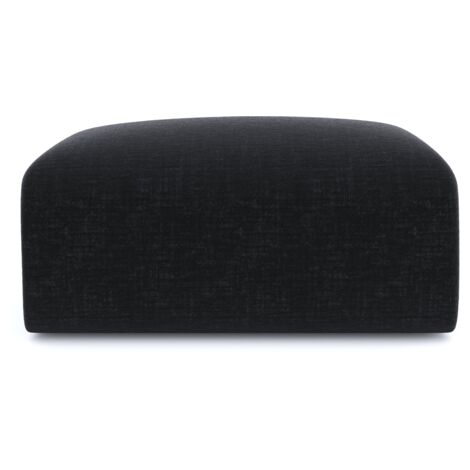 Pouf velours texturé anthracite (1/5)