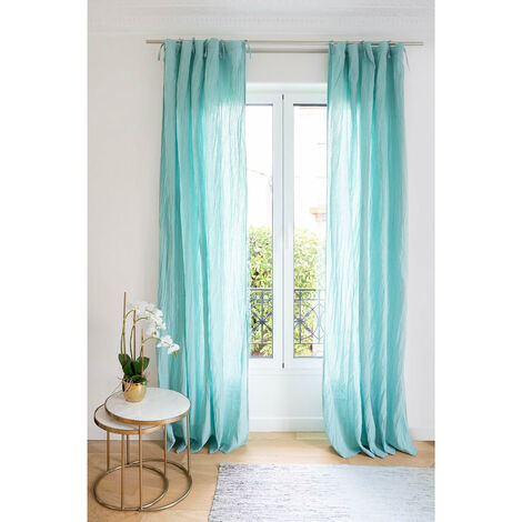 Lot de 2 rideaux 100% gaze de coton 140x260cm (1/5)