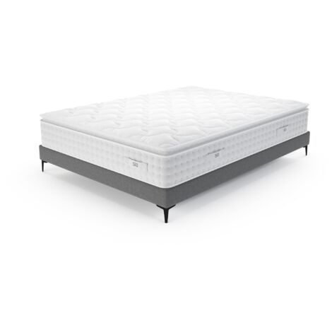 Ensemble matelas ressorts ensachés et sommier 140x190cm (1/5)