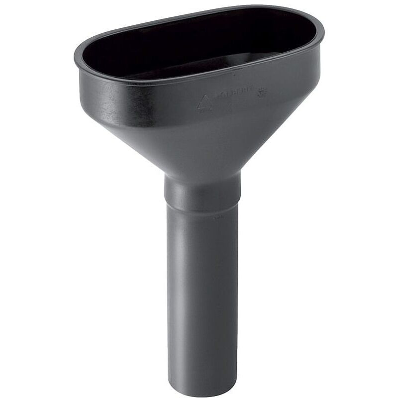 Geberit Trichter oval d50 PP schwarz 352379161