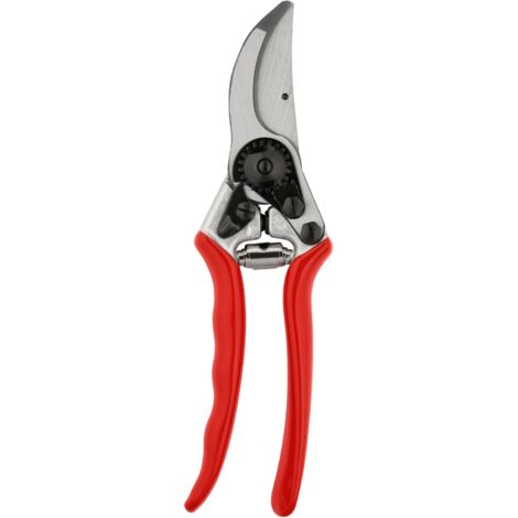 Sécateur à une main – Lame en acier trempé – Poignées en aluminium forgé – Capacité de coupe 25 mm – Amortisseurs en caoutchouc pour confort – Felco