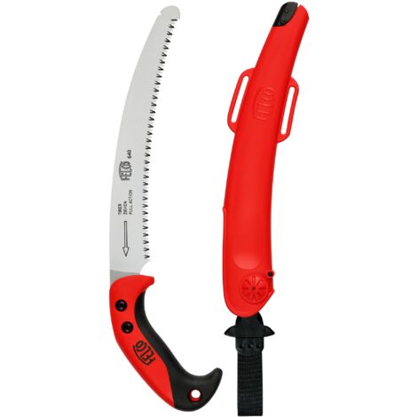 FELCO Scie courbée n° 640 (Lame 27 cm, incluant un étui, coupe Ø 100 mm, longueur 44 cm, droitiers et gauchers, 35x15x5 cm) FELCO 640