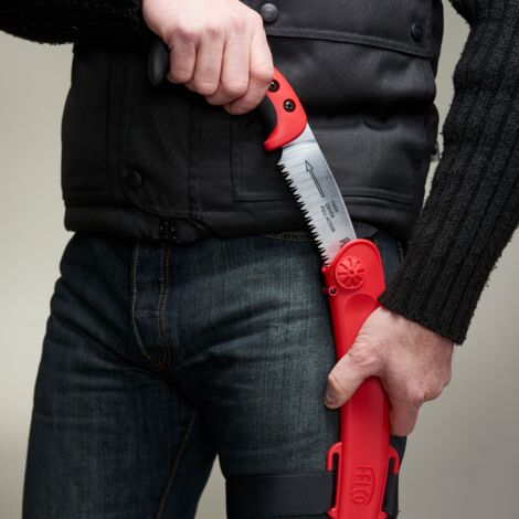 FELCO Scie courbée n° 640 (Lame 27 cm, incluant un étui, coupe Ø 100 mm, longueur 44 cm, droitiers et gauchers, 35x15x5 cm) FELCO 640