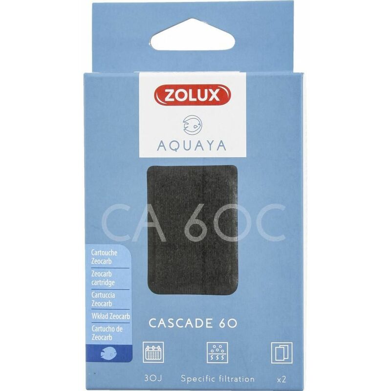 Filtre pour pompe cascade 60, filtre CA 60 A mousse bleue medium x2. pour  aquarium. - Pompes et filtres pour aquarium - Achat & prix