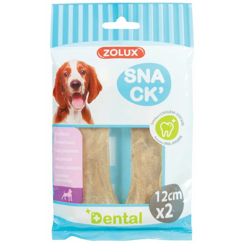 OS POUR CHIEN SNACK 4 PIÈCES OS À MÂCHER 80-100 GR 13 CM