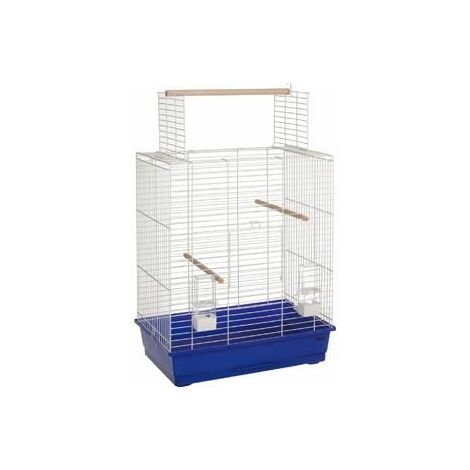 Cage pour oiseaux Louise 40 en métal bleu