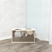 Boîte à fouiner, lapin, en bois, 58 × 30 × 38 cm