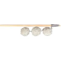 Canne à pêche balles, en bois/peluche, catnip, 35 cm