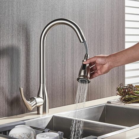 ONECE Rubinetto Bagno Lavabo con Doccetta Estraibile a 2 Modalità