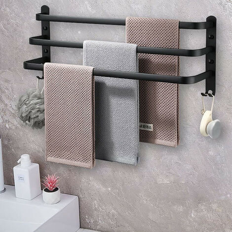 Porta salviette asciugamani da parete in ottone cromato accessori bagno  confezione 1