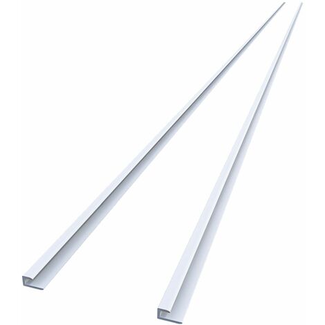 210cm Kantenprofil Aluminium Profil für 3mm Aluverbundplatte Matt Weiß