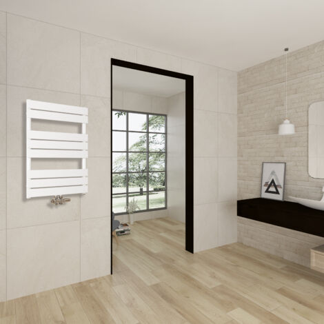 AICA Sanitär Design Heizkorper Badheizkörper Paneelheizkörper Weiß Vertikal 800x600mm