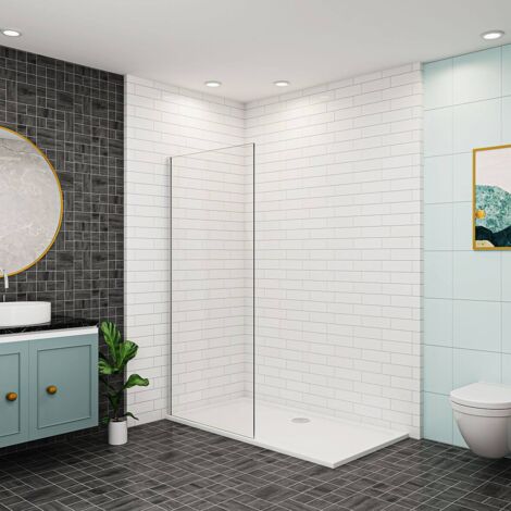 150x200cm Walk in Dusche Duschwand Duschabtrennung Echtglas 8mm NANO Glas Duschkabine