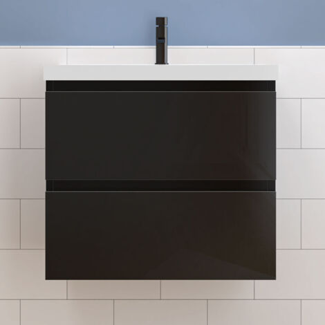 Badmbel Schwarz Set