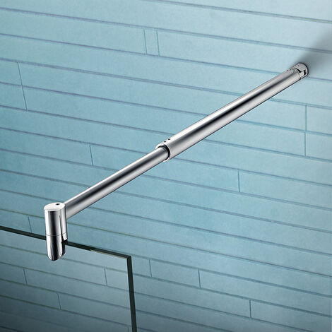 130x200 cm Walk-IN Duschkabine Duschabtrennung 10mm NANO Glas+Stabilisatorstange für die Dusche