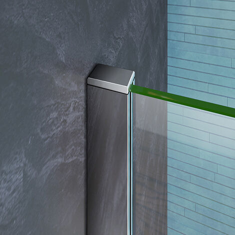 130x200 cm Walk-IN Duschkabine Duschabtrennung 10mm NANO Glas+Stabilisatorstange für die Dusche