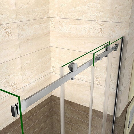 8mm NANO ESG Schiebetür Nischentür 100x195cm Echtglas Duschabtrennung Duschtür Duschkabine Dusche Glastür