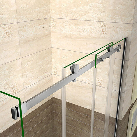 8mm NANO ESG Schiebetür Nischentür 105x195cm Echtglas Duschabtrennung Duschtür Duschkabine Dusche Glastür