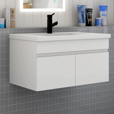 Waschtisch mit Unterschrank Wei 60cm (1/5)