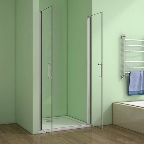 Duschtür Pendeltür Nischentür Duschabtrennung Schwingtür Dusche 86-90 cm 185cm Höhe
