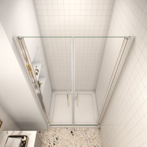 Duschtür Pendeltür Nischentür Duschabtrennung Schwingtür Dusche 96-100 cm 195cm Höhe