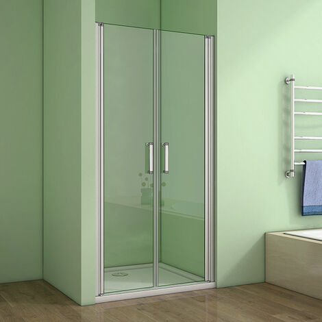 Duschtür Pendeltür Nischentür Duschabtrennung Schwingtür Dusche 116-120 cm 185cm Höhe