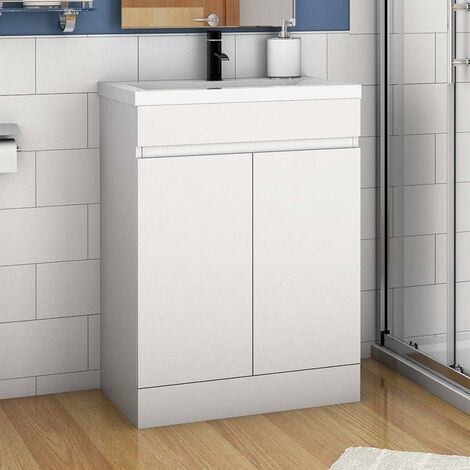 60 cm Standschrank Weiß
