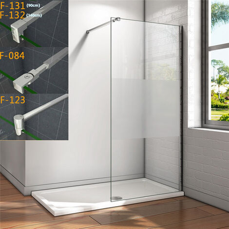 140x200cm 10mm Nano walk in+140cm für 6-10mm Glas Stabilisator
