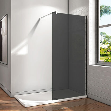 B.100xH.200cm Duschwand +90cm für 6-10mm Glas Stabilisierungsstange Walk in Duschtrennwand 8mm NANO-Glas mit Glasschutzfolie