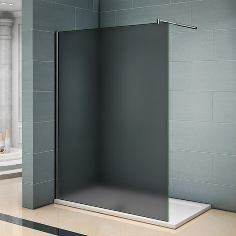 B.120xH.200cm Duschwand +ausziehbar (70-120cm) Stabilisierungsstange Walk in Duschtrennwand 8mm NANO-Glas mit Glasschutzfolie