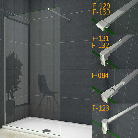 160 x 200cm walk in (10mm EasyClean ESG Sicherheitsglas)+73-120cm ziehbar für 6-10mm Glas (F-084) Stabilisierungsstange (1/5)