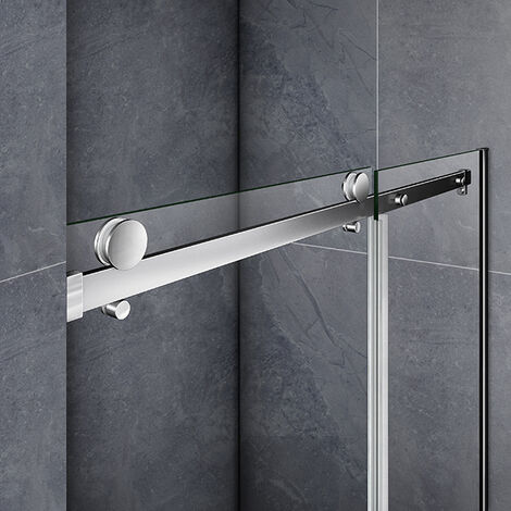 Duschabtrennung Schiebetür Nischentür 6mm NANO ESG 115X195cm Echtglas Duschtür Duschkabine Dusche Glastür